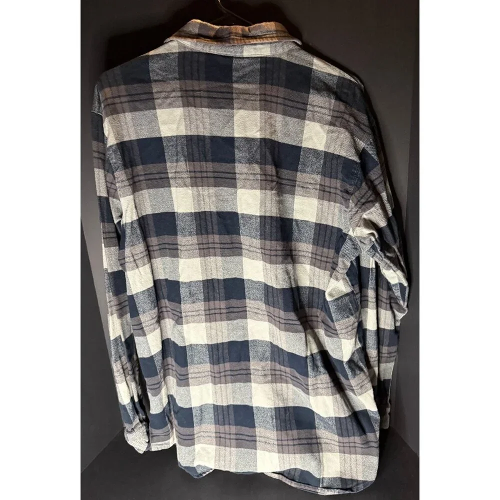 Nike 6.0 Flannel Mens L Plaid Button Long Sleeve Shirt